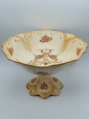 Buy Antique CROWN DUCAL WARE “Louis” Pattern - Serving Pedestal Dish C.1915-1920 • 24.99£