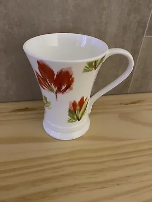 Buy Laura Ashley Fine Bone China Full Bloom Red Floral Flower Cup Mug GC • 6.50£