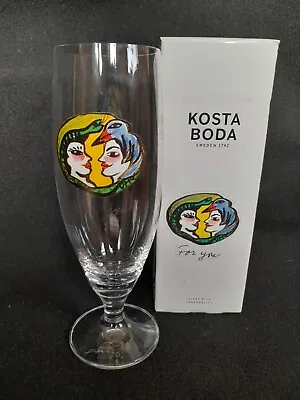 Buy Kosta Boda ULRICA HYDMAN VALLIEN  ( 1938-2018 )  FOR YOU  Wine Glass • 34£