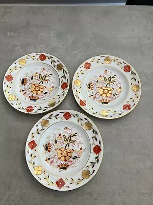 Buy Three Royal Crown Derby 21.3 Cm Asian Rose 8687 Pattern Plates • 9.99£