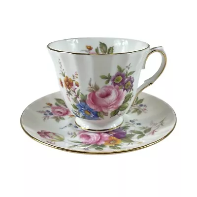 Buy Vintage DUCHESS England Bone China Pink Rose Peony Tea Cup & Saucer W/ Gold Trim • 19.30£