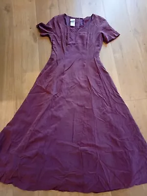 Buy Beautiful Vintage Silk Laura Ashley Ashley Vintage Silk Dress  Size 12 • 24.99£