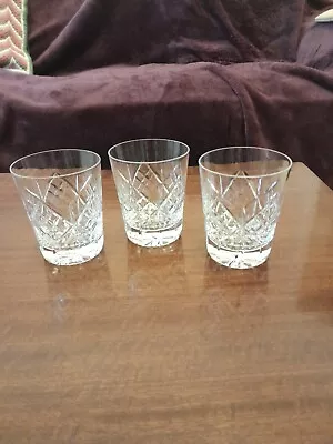 Buy Set Of 3 Vintage Crystal Whisky Glasses  • 9.99£