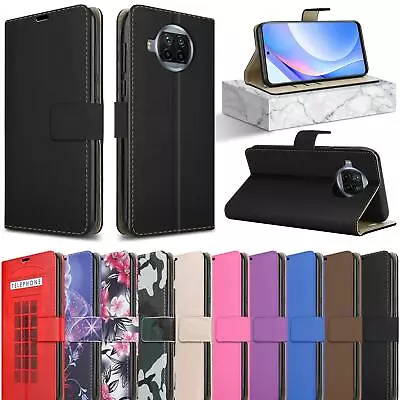 Buy For Xiaomi Redmi Note 9T 5G Case, Magnetic Slim Leather Wallet Stand Phone Cover • 4.95£