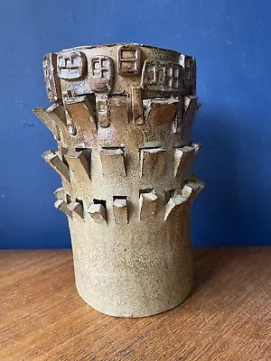 Buy Vintage Studio Pottery Brutalist Sculpture/vase • 40.50£