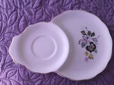 Buy English Bone China Cup And Biscuit Plate With Gold Gilt Edge  Very Rare. • 14.99£