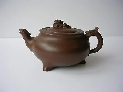 Buy A Skilful Made Vintage Chinese Zisha 3 Footed Teapot • 49.99£