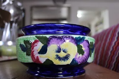 Buy VINTAGE 1930's  RINGTONS POTTERY PANSY BOWL- MAILING WARE -NEWCASTLE ON TYNE • 9.99£
