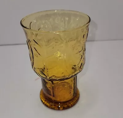 Buy Vtg Libbey Amber Glass  Daisy Country Garden 70s Pre-owned  • 7.57£