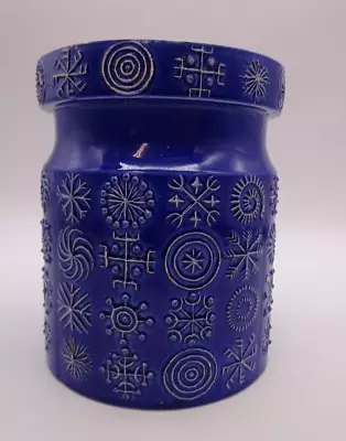Buy Portmeirion Totem Cobalt Blue Jar No Lid Susan Ellis Williams 16cm #15 • 10£
