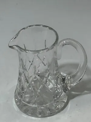 Buy 13cm Cut Glass Crystal Diamond Design Decorative Flower Pattern Jug Thick #LH • 2.99£