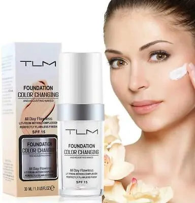 Buy TLM Daily Flawness Long-Lasting Liquid Colour Changing Base Face Foundation 30ml • 5.38£