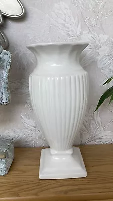 Buy Arthur Wood Tall Ribbed  Footed Vase Vintage In Excellent Condition • 45£
