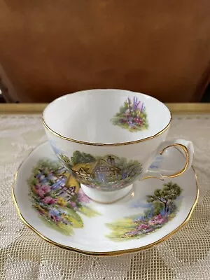 Buy Fine Bone China, ROYAL VALE PATTERN No.7382 Cup And Saucer • 5£