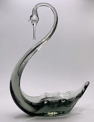 Buy Whitefriars Rare Silver Glass Swan • 65£