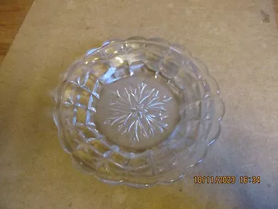 Buy Vintage Clear Pressed Glass Round Candy/Nut/ Snack/Serving  Bowl/Dish • 1.50£