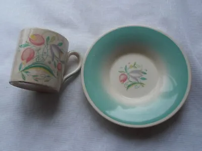 Buy Vintage Susie Cooper Dresden Spray Coffee Cup / Can And Saucer Burslem England • 14.95£