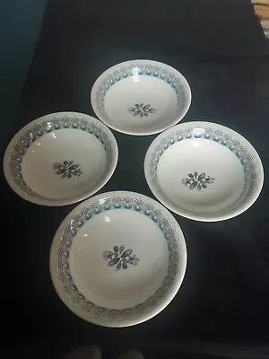 Buy Wedgwood Ravilious Persephone Blue Set : 4 Pudding / Cereal Bowls Good Condition • 24.99£