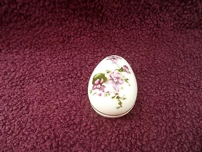 Buy Vintage Hammersley Victorian Violets Egg Shaped Trinket Box Excellent Condition. • 6.99£