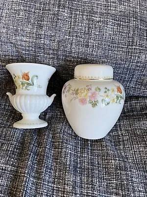 Buy Wedgwood Mirabelle Urn/vase And Lidded Ginger Jar • 4.95£