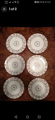 Buy Coalport  Trellis Rose  6 Side Plates Rare Pattern • 40£