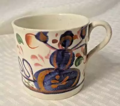 Buy Colorful Antique Staffordshire Porcelain Gaudy Welsh Small Mug 3  C. 1860 • 18.93£