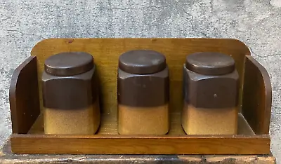 Buy Honiton Devon Tea Sugar Coffee Vintage Jars Pots Containers Retro Pottery • 29.99£