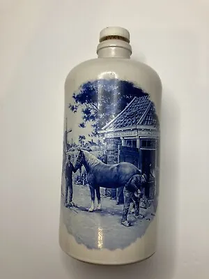 Buy Vintage Stoneware Pottery Corked Bottle In Delft Horse Design M.K.M. Max Kruger • 15.99£