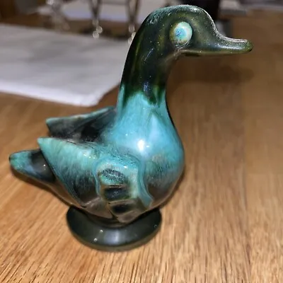 Buy Vintage Canadian Blue Mountain Pottery Goose Duck  - Blue/green Glaze • 1.99£
