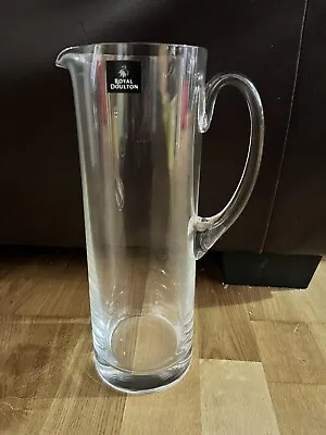 Buy Large Royal Doulton Tall Glass Drinks Pitcher Jug Vase • 29.99£