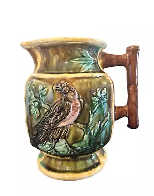 Buy Antique Thomas Forester Multicolour Majolica Bird Jug/Pitcher 1890s • 33.75£