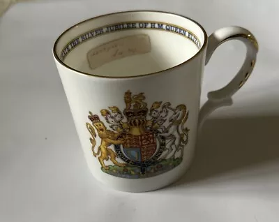 Buy Aynsley Silver Jubilee Kings & Queens Fine Bone China Mug Royal Memorabilia • 5.99£