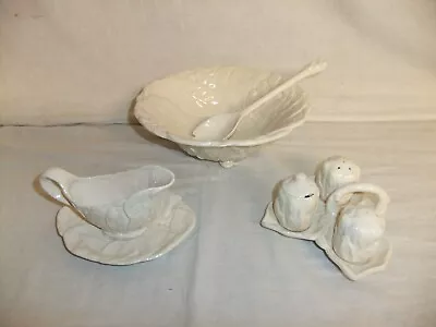 Buy C4 Pottery Brentleigh Ware Staffordshire Creamware Embossed Vintage Pieces 8G7C • 11.94£