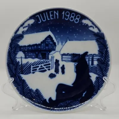 Buy 1988 Vintage Porsgrunds Norway Christmas Snow Is Falling Collector Plate 7  • 6.99£