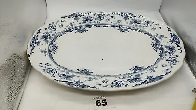 Buy Antique S. Hancock & Sons, Blue & White Large Serving Platters Chipped • 12.59£