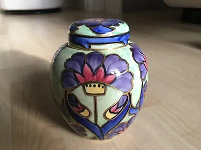 Buy Hancock's Ivory Ware Abstract Floral Lustre Multicoloured Hp Ginger Jar Stunning • 59.99£