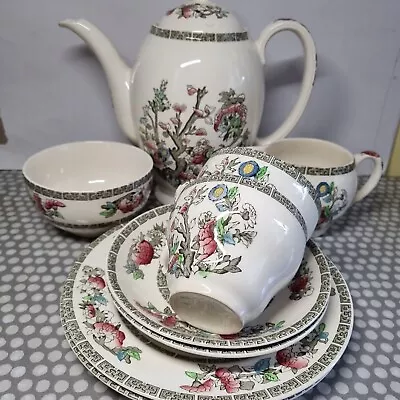Buy Johnson Brothers England  Indian Tree  Stoneware Coffee Set For Two • 29.51£