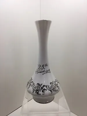 Buy Queens Rosina China Co Ltd Vintage 25th Anniversary Fine Bone China Bud Vase • 22.95£