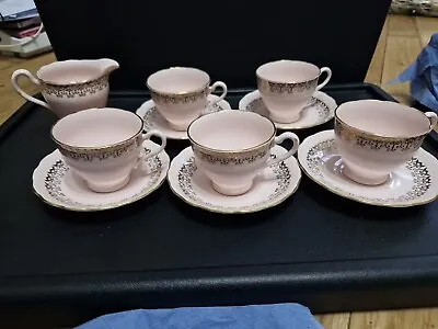 Buy Vintage Colclough China Pink Tea Set • 25£