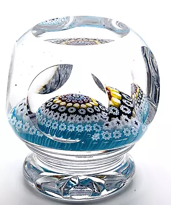 Buy Whitefriars Millefiori Pedestal Facetted Close Concentric Rings Paperweight 1973 • 75£