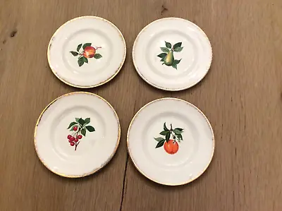Buy Set X 4 Vintage Fruit Design Plates.Maddock England. • 14£