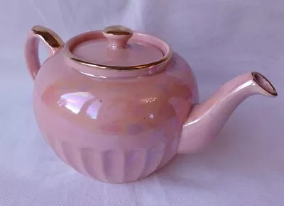 Buy Vintage Sadler Pottery Pink Teapot Tea Pot Lustre Finish • 12£