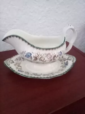 Buy Pre Loved Copeland Spode Chinese Rose Gravy Boat & Attached Underplate Floral • 8£