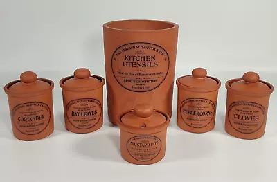Buy 6x Henry Watson Pottery The Original Suffolk Canister Mixed Set • 34.99£