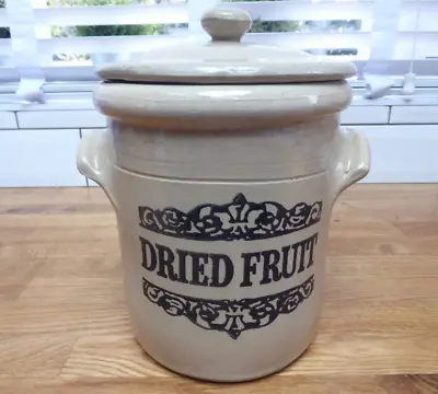 Buy Vintage Dried Fruit Lidded Stoneware Moira Pottery Storage Jar • 35£