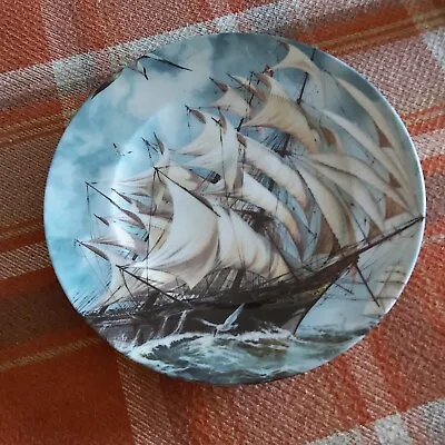 Buy Fenton China Plate With Ship Painted  On • 4.50£