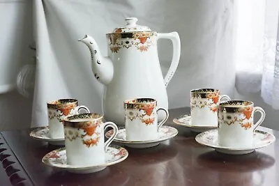 Buy Set Imari Tea Coffee Set Sutherland Bone China, Vintage Demitasse, Espresso • 77£