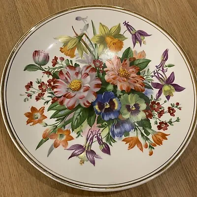 Buy Fenton China Company Floral Plate. 27 Cm • 8.50£