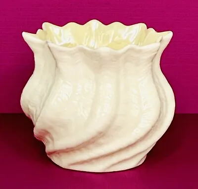 Buy Belleek Ireland 5th/2nd Green Mark C1955 Porcelain Swirl Flower Pot NEW • 24.59£