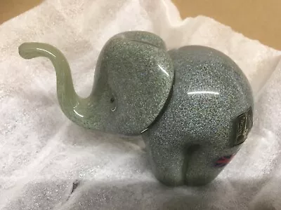 Buy Langham Glass Crystal Hand-made Medium Elephant Figure Brand New / Boxed • 49.95£